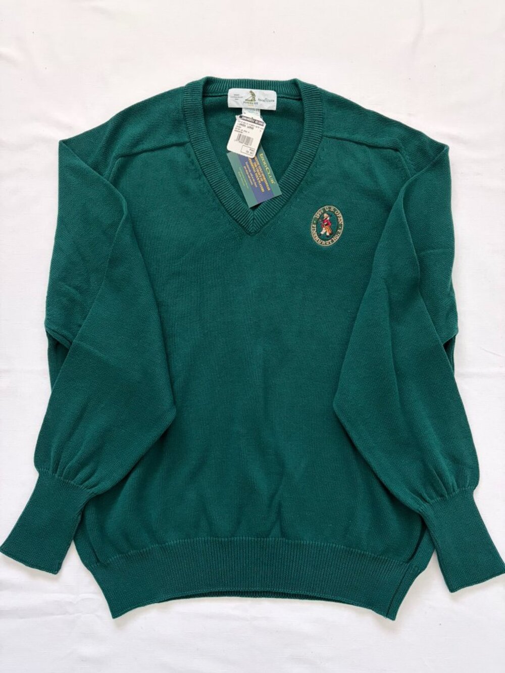 Izod Club Forest Green Pullover Sweater Pinehurst No. 2 1999